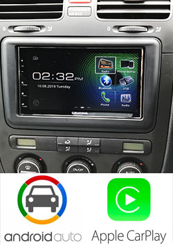 head unit with carplay android auto