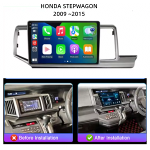 OEM Linux Wireless Apple Carplay / Android Auto 9 inch OLED Screen Unit for Honda Step wagon 2009+
