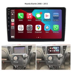 OEM Linux Wireless Apple Carplay / Android Auto 9 inch OLED Screen Unit for Mazda Biante 2008 ~ 2012 