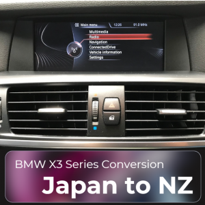 BMW X3 iDrive Radio & GPS Navigation Conversion (Japan to NZ)